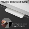 QZKJQDD 2 Pack White Kitchen Cupboard Handles Finger Edge Pulls