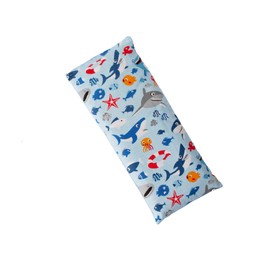 Microwave Heating Pad or Ice Pack for Kids, Microwavable Heat Pack or Cold Compress, 9" x 4" (Sealife, Lavender)