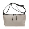 Beatus Women's Simple Compact Shoulder Bag, Supple Canvas Fabric, white