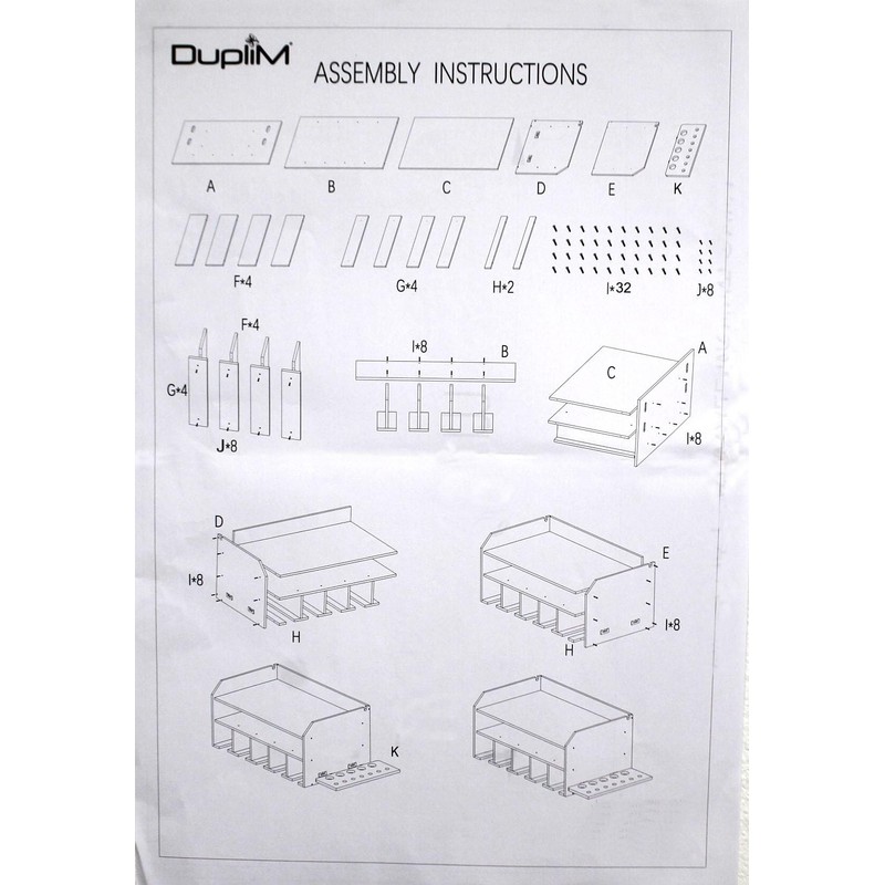 DupliM Bamboo Wall-Mounted Power Tool Organizer, Power Drill Holder and