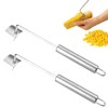 BELEFU 2 PCS Stainless Steel Corn Peeler with Hook Handle,