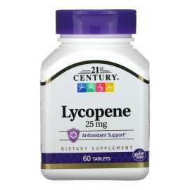 Licopeno, 25 mg, 60 comprimidos, 21st Century Heart Health