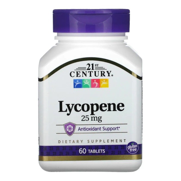 Licopeno, 25 mg, 60 comprimidos, 21st Century Heart Health