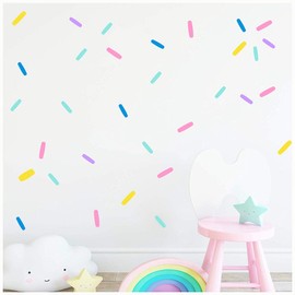 Sprinkle Wall Decals Mini bar Stickers Confetti Wall Decal Removable Home Decoration Easy to Peel Stick Kids Room Decor