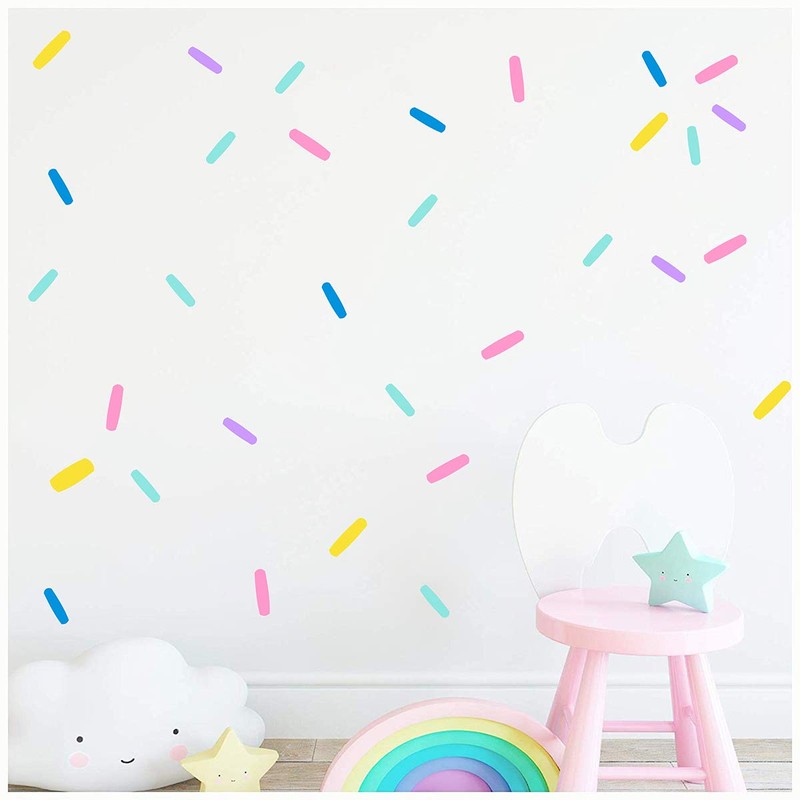Sprinkle Wall Decals Mini bar Stickers Confetti Wall Decal Removable