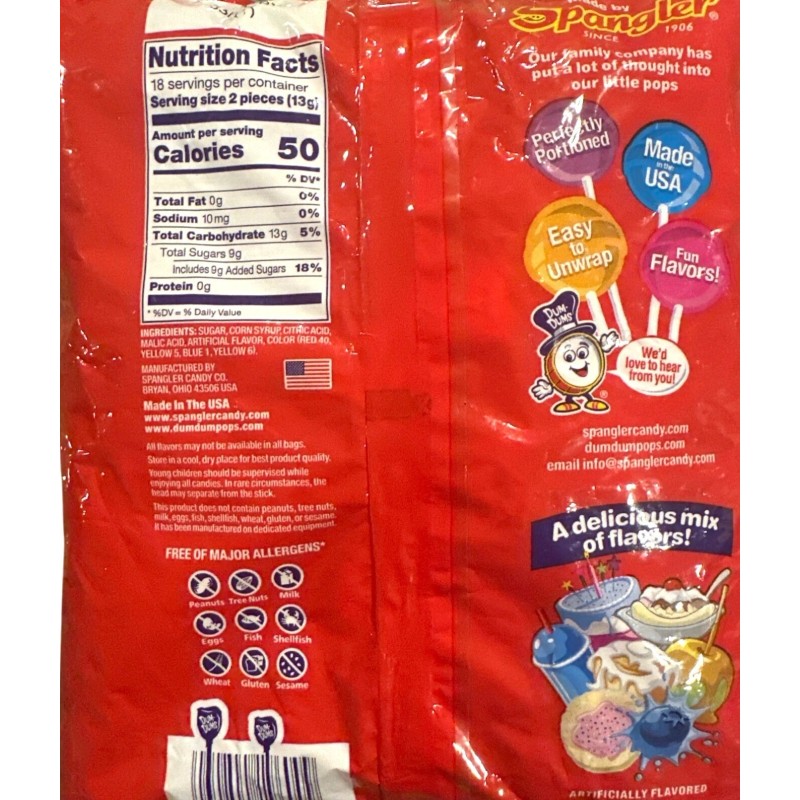 Spangler Dum Dums Dum Dums Super Treats Mix Lollipops 16