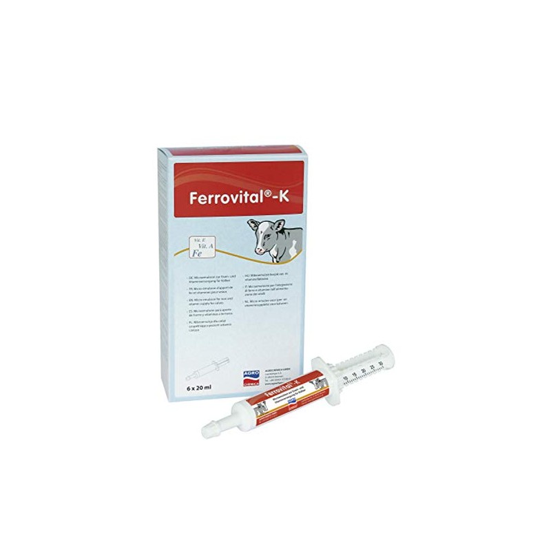 Agrochemica Ferrovital-K Paste | 6 x 20 ml | Ergänzungsfuttermittel