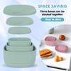 Anatole Silicone Food Storage Containers Set of 3 Lunch Box