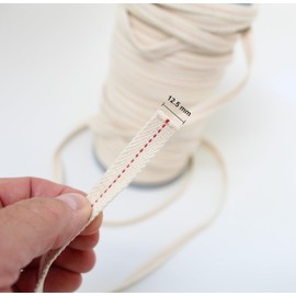 1 Metre Wick (12.5 mm Width) Compatible with Feuerhand Baby Special 276 Storm Lantern, Fits Exactly in Flat Burner, Red Identification Thread