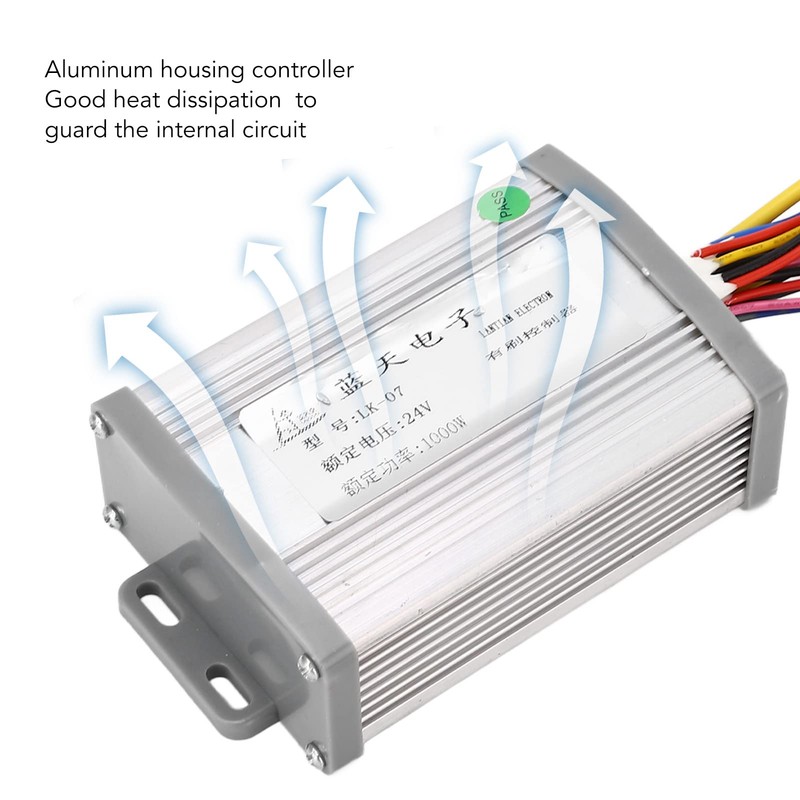 24V 1000W Bike Brushed Motor Controller with Twist Throttle Handle