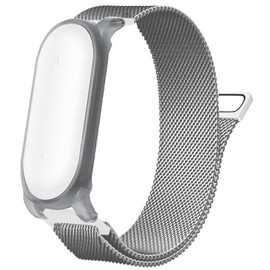 YXHH PLAUD NotePin AI Replacement Band for Voice Recorder, Includes Strap Connection Case, Magnetic Clasp, Stainless Steel, Mesh, Breathable, Adjustable Length, Unisex, Various Colors Available