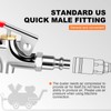 SARDVISA 2-Way Connection Air Nozzle Blow Gun, Rubber Tip Air