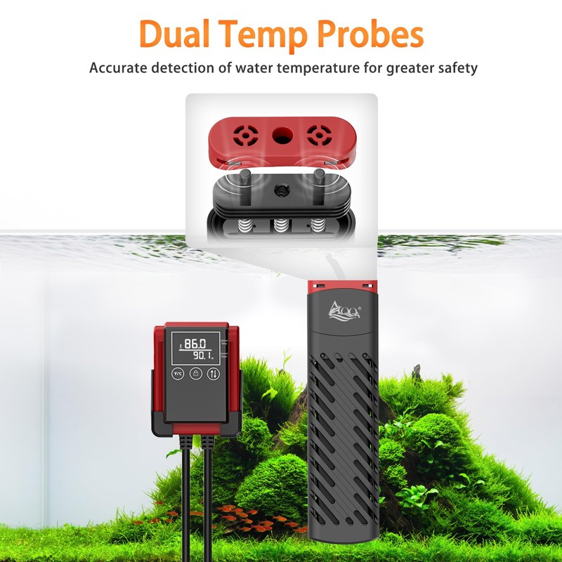 AQQA Aquarium Heater 100W for 8-20 Gal Fish Tank Heater