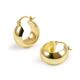 Elegance 11 designs Gold Hoop Earrings Chunky Huggie Thick Tiny Earrings For Women