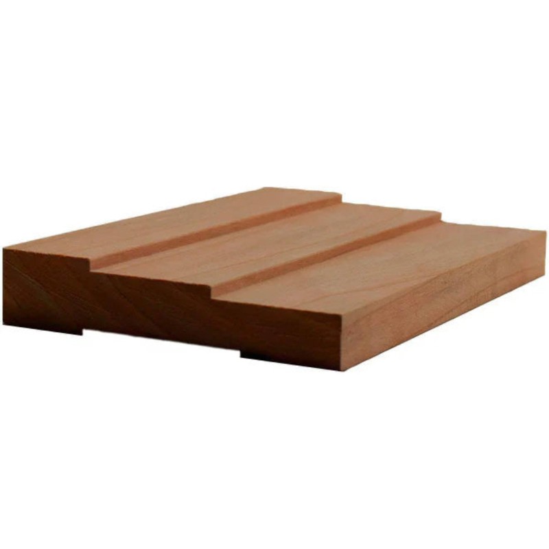 EWCA35 Contemporary 3-1/2" Wide x 3/4" Stepped Casing. Unfinished Trim,