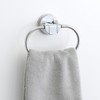 Lever Type, Strong Suction Cup Towel Ring, Stainless Steel, Total