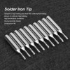 10Pcs Solder Iron Tip Brass Internal Heating Lead Free Soldering