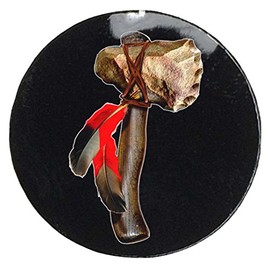 Hatchet Award Decal by Pro-Tuff Decals - Full Color Mascot Award Stickers - 100 Count 20 Mil Decals (Hatchet with Feathers)