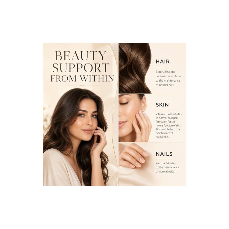 Sky Premium Life Hair Supplement with Biotin, Zinc & Selenium