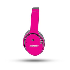 MightySkins Skin Compatible with Bose QuietComfort 35 II Headphones - Solid Hot Pink | Protective, Durable, and Unique Vinyl Decal wrap Cover | Easy to Apply, Remove, and Change Styles