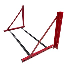 ROBLOCK Folding Tire Wheel Rack Wall Mount Multi-Tire Spare Carriers Garage (32"-48") x 22" x 22", Red