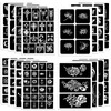 Qpout Tattoo Stencils for Children and Adults, 16 Sheets Henna