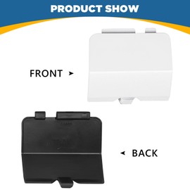 TOPUS Rear Bumper Tow Hook Cover for Mazda 6 Atenza 2013 2014 2015 2016 2017 Towing Eye Cap Trailer Hitch Cover GJR9-50-EL1-51 GJR9-50-EK1-51 (Black, Left Driver Side)