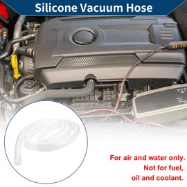Hihaha Silicone Vacuum Tubing Hose Automotive Vacuum Line High Temperature 5.5Ft 13/16" 20mm ID 3mm Thickness 1 Pcs Clear