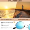 Pro Acme Retro Small Round Polarized Sunglasses for Men Women