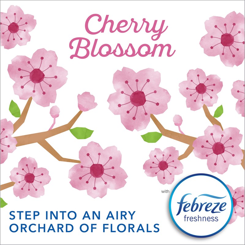 Glad Small Trash Bags 4 Gallon, Febreze Cherry Blossom Garbage