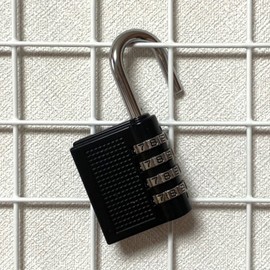 4-Digit Dial Combination Lock - Black Large 2ea