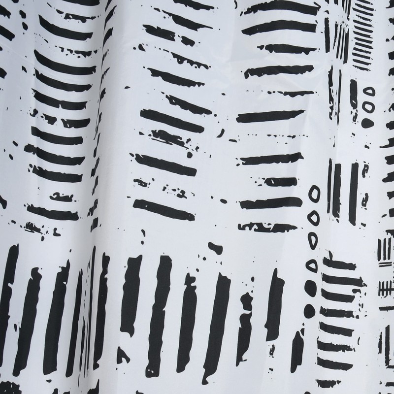 Spirella Anti-Mould Shower Curtain - Anti-Bacterial, Washable, Waterproof, Polyester, "Connection"