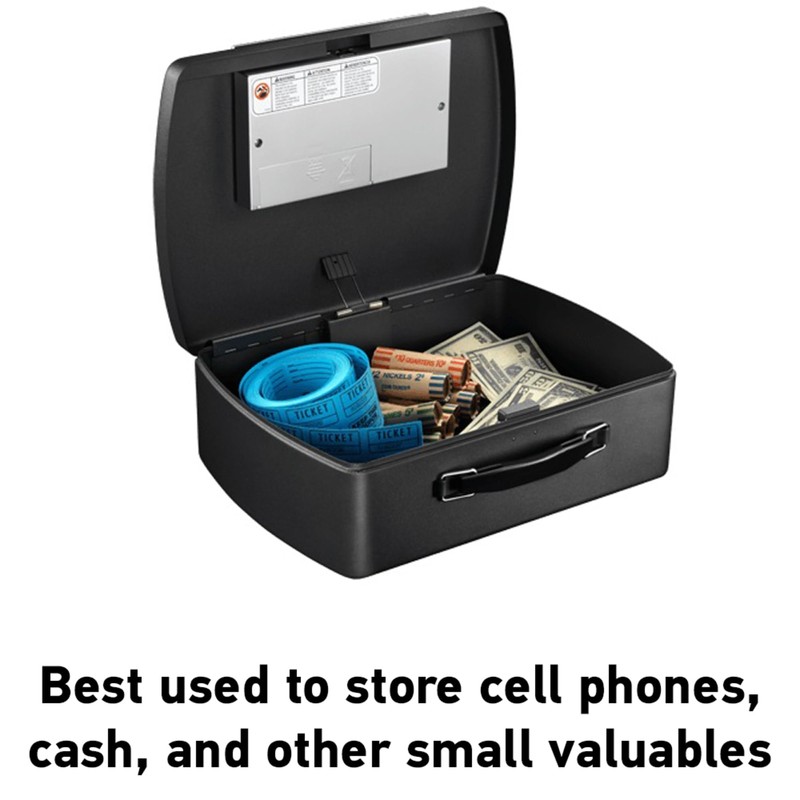 SentrySafe Portable Steel Combination Lock Security Safe, 4-7/16"H x 13"W