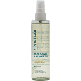 SPORTLAB MILANO - COOLDOWN MASSAGE OIL - Entspannendes und entkrampfendes Öl für die Muskeln nach dem Sport | Entkrampfendes Arnika, entwässernd wirkendes Aescin und erfrischendes Menthol | 200ml