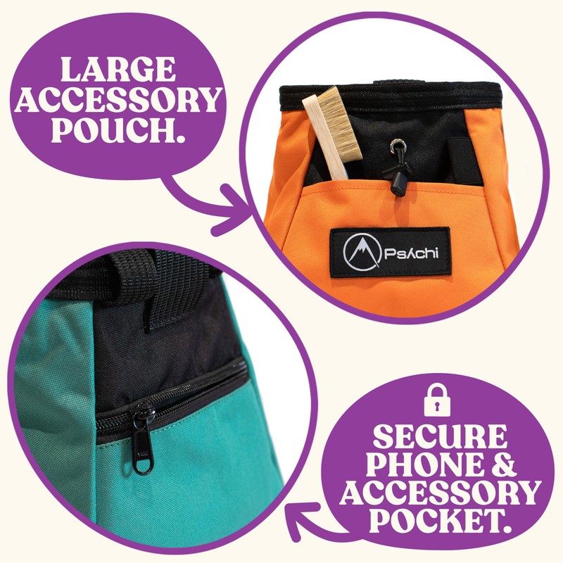 Psychi OG Chalk Bucket Bag with Storage Pockets For Rock
