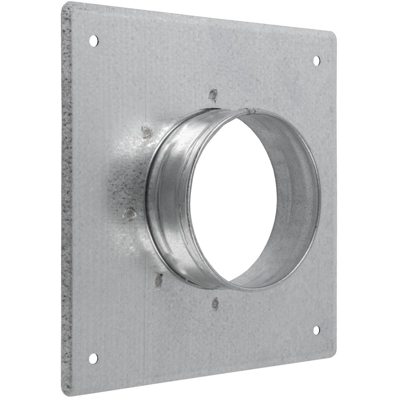 Duct Connection Flange Diameter 80 mm, Galvanised Steel, Straight or