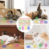 DGUSO 42Pcs Giocattoli a Molla e Tubo Colorati per Gatti