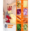 Brigii Rotary Cheese Grater Hand Crank, Cheese Shredder with 3