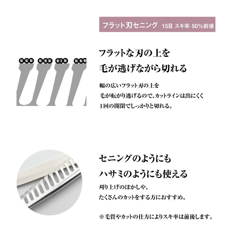 DEEDS GDZ615T Professional Japanese Shears Maker, 15 Eye No Grooves
