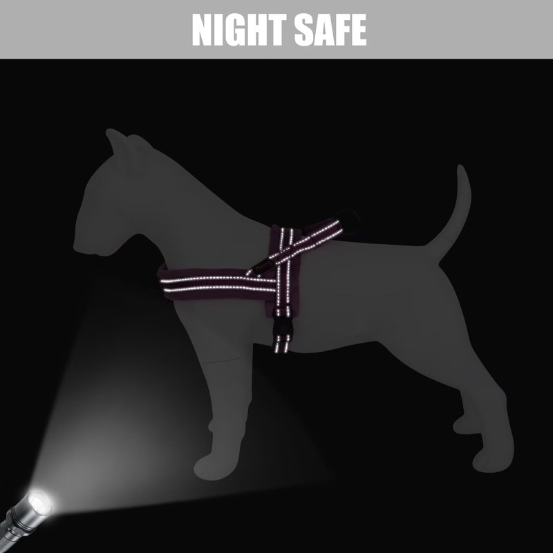 Didog Soft Flannel Padded Dog Vest Harness, No Pull/Quick Fit