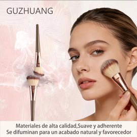 67PCS Profesiones Brochas Para Maquillaje，Set de Brochas Para Maquillaje，Multifuncional Kit de Maquillaje，Regalos de San Valentín/Cumpleaños(naranja)