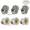 DZYDZR 6個 LED 電球ソケットベースE26→E12 ランプホルダー変換アダプタ 難燃性材料