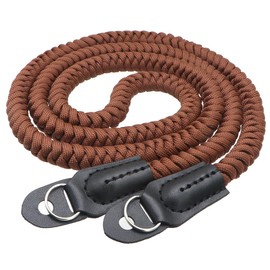 HITHUT Paracord Camera Strap Long Camera Neck Shoulder Strap for SLR DSLR Digital Mirrorless Cameras 47inch/120cm Brown