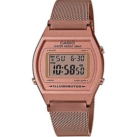 CASIO B640WMR-5A Unisex Rose gold Digital Watch with Rose gold Band, Rose gold, bracelet
