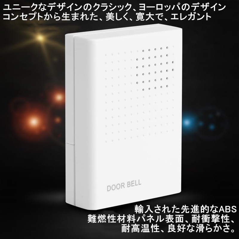 Wired Doorbell Wall Mounted Compact Wired Door Chime 90db Volume