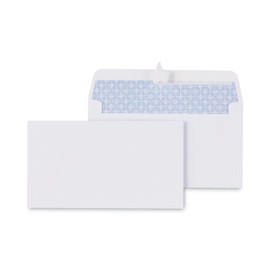 Universal UNV36106 3.63 in. x 6.5 in. #6-3/4 Square Flap Peel Seal Envelope - White (100/Box)