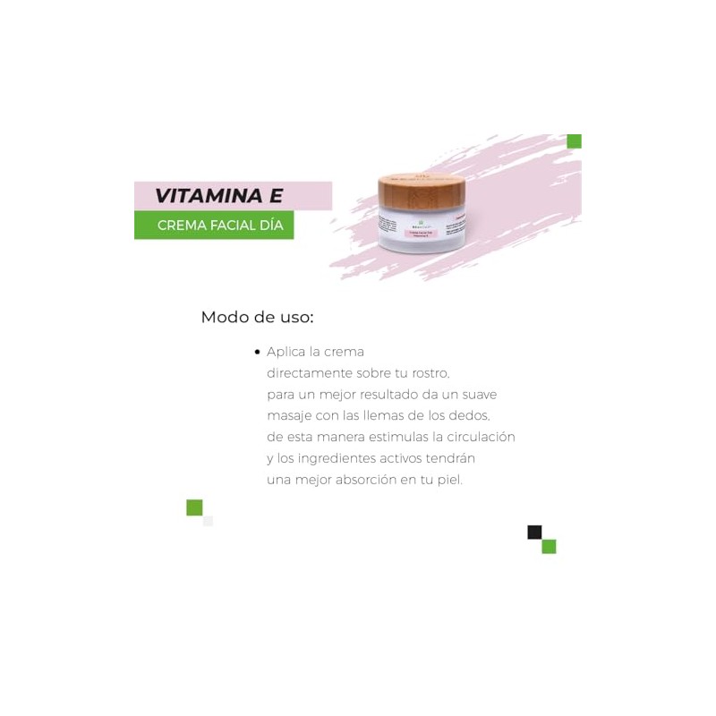 Crema Facial de Día con Vitamina E y SPF15 |
