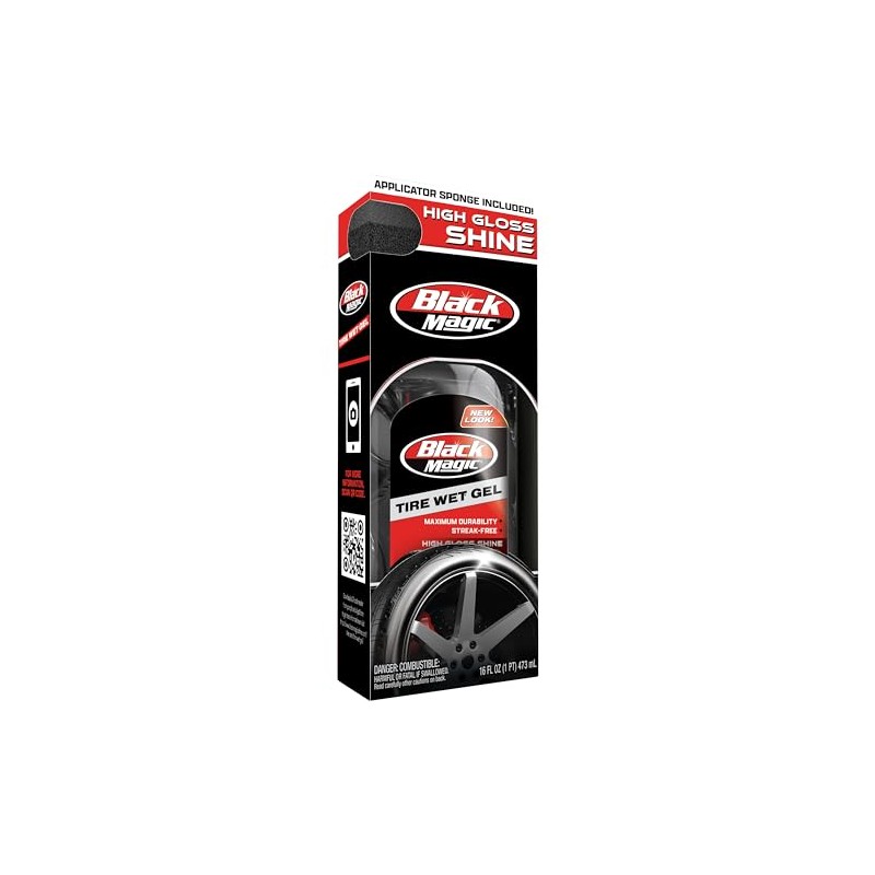 Black Magic 5072647 Tire Wet Gel, 16 oz - Thick