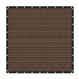 VICLLAX Shade Fabric Sun Shade Cloth Privacy Screen with Grommets for Patio Garden Pergola Cover Canopy 16x16 FT, Mocha