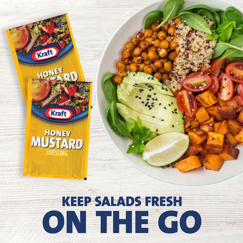 Kraft Honey Mustard Salad Dressing Single Serve Packet (1.5 oz